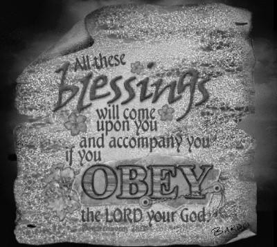 Blessings and Curses: The Key is Obedience These are NOT like