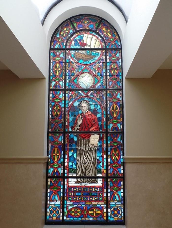 The west window, Venerable Bishop