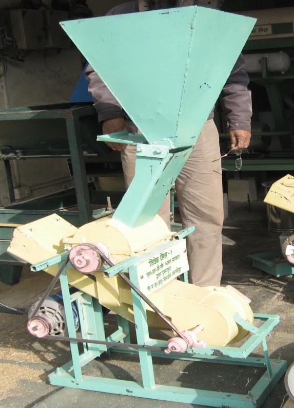 7. Development of final prototype machine. 4. Deliverables Development of a prototype de-husking machine for mechanically de-husking of all Minor Millets to overcome the drudgery of tribals. 5.