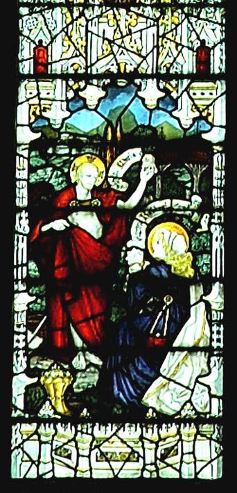 She is pictured in joy at his birth and in sadness at his crucifixion. Perhaps the Collect on her saint s day (15 th August) is a fitting summary.