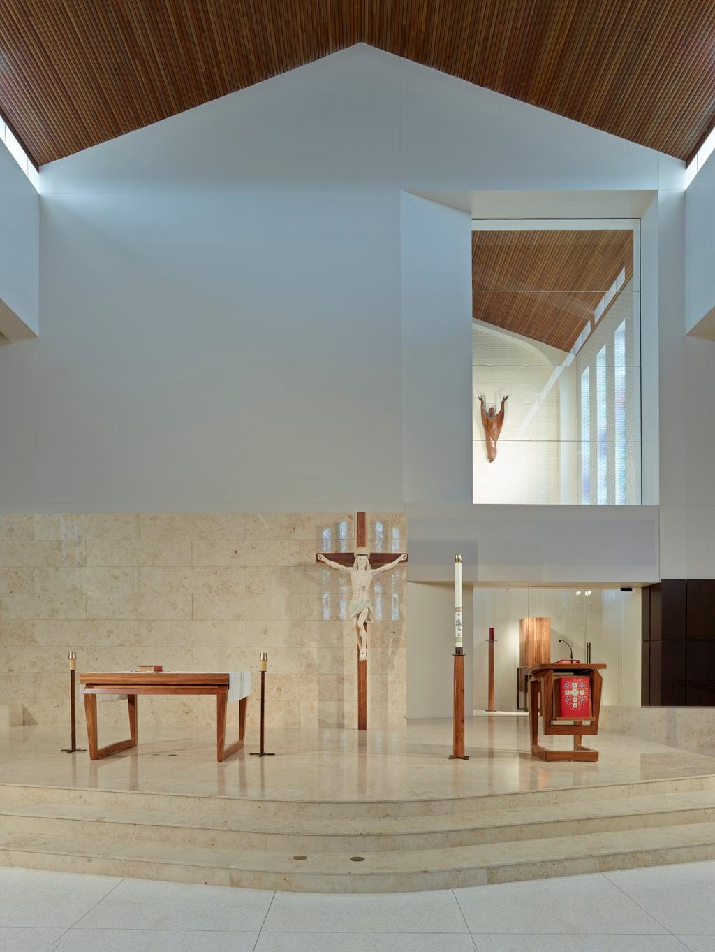 A235.09 View of the sanctuary and custom millwork