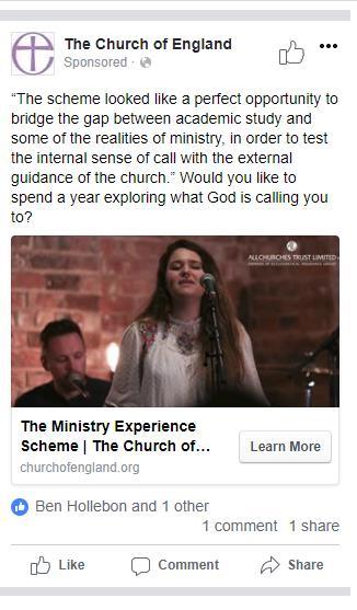 13. Ministry Division has worked alongside the Church s award winning digital team to advertise opportunities for young people to get involved in