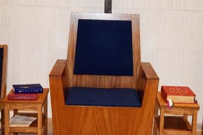 Ambo (pulpit) The stand or reading table from which the readings and homily are proclaimed.