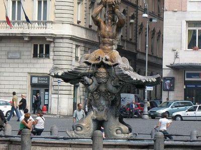 - Page 11 - J) Triton Fountain Pope Urban VIII had several fountains built in Rome, after he had ordered the reconstruction of many of the aqueducts that had fallen into disrepair.