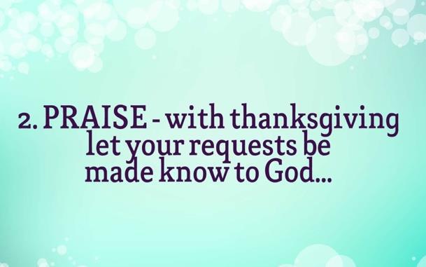 supplication with thanksgiving let your