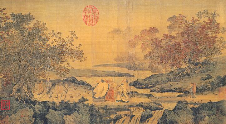 By the 12 th century we see in the scroll, the theme "Confucianism, Taoism and Buddhism are one".