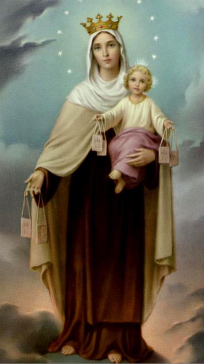 25 Our Lady of Mount Carmel and the Brown Scapular 13th October 1917, Our Lady appeared to the three children of Fatima as usual.