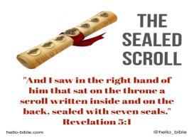 ethe Scroll in the Right Hand of God Revelation 5 Message 19 1 And I saw in the right hand of Him who sat on the throne a scroll written inside and on the back, sealed with seven seals.