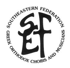 Conference SFGOCM Southern Federation of Greek Orthodox Choirs and Musicians June 24-27, 2010 New Orleans, Louisiana Advertiser (Company or Individual) Address City Ad Size Phone email Advertisement
