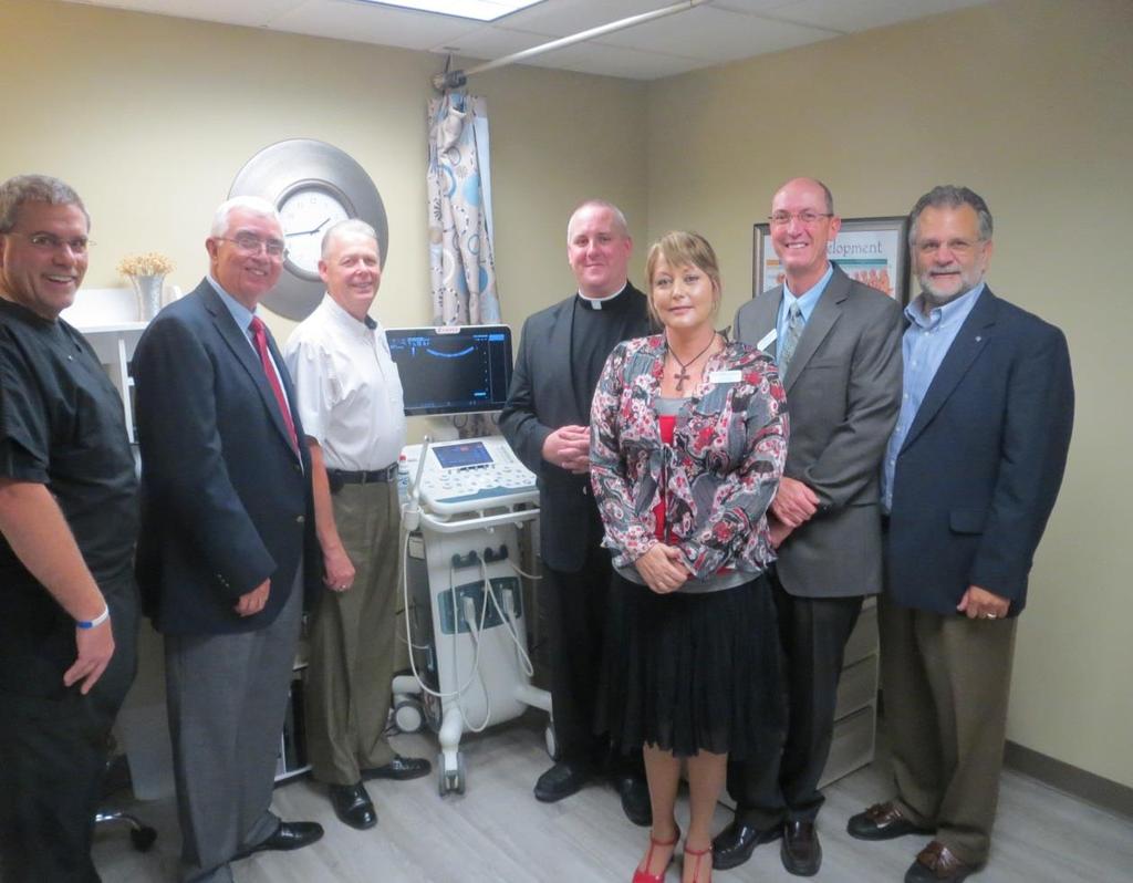Muncie Knights Attend Ultrasound Ribbon Cutting at First Choice for Women Dedicated personnel at First Choice for Women on North Oakwood in Muncie were thrilled to receive a new ultrasound machine.