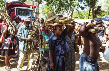 On food distribution days, poor people come from miles around bearing bundles of firewood as a token of their appreciation.