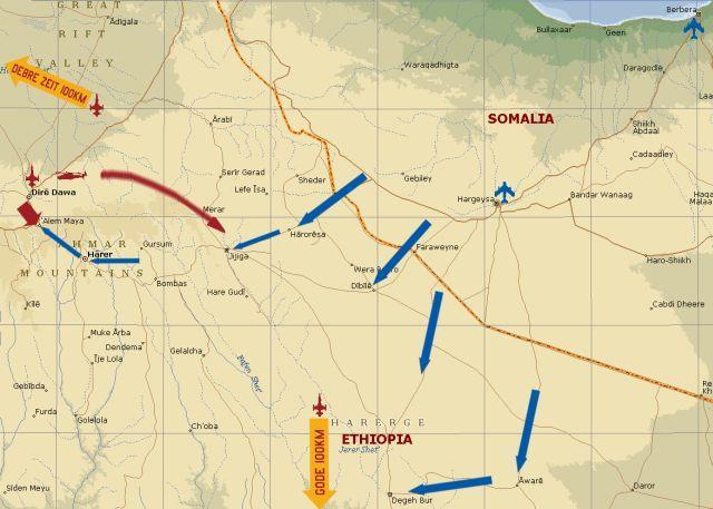 The Ogaden War Insurgency (WSLF) since 1976 Somali offensive Jul Nov 1977 Capture 90% of Ogaden But significant losses Counter offensive: Jan Mar 1978 Soviet aid 400 tanks, 400 artillery pieces, 85