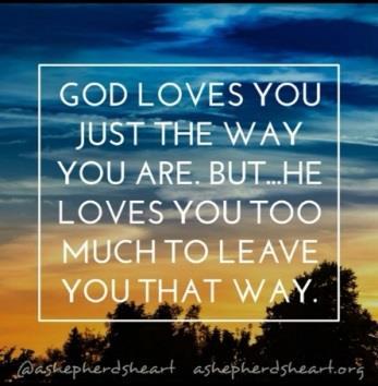 Partly we all just need regular top-ups of love and affirmation, but many of us also need healing from past hurts that make it difficult to really believe and hold onto that love from God and from