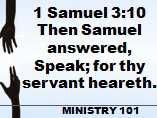 SAMUEL made himself available. He made himself AVAILABLE to LISTEN for GOD S DIRECTION. Samuel was sleeping and kept hearing a voice, calling him. Samuel, Samuel.