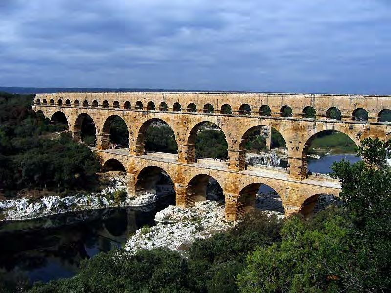 Ancient Roman Contributions Roman Alphabet Concrete Roads Aqueducts & Viaducts Thermal baths,