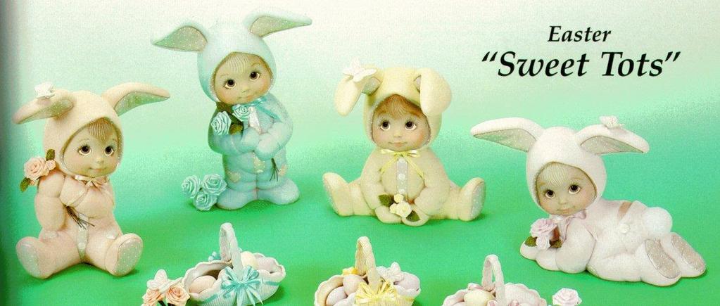 Sweet Tots Item Number D-728 to 731, 868 to 871 Description Size (Inches) Bisque Entire "Sweet Tot" Bunny Set 63.25 D-728 to 731 33.