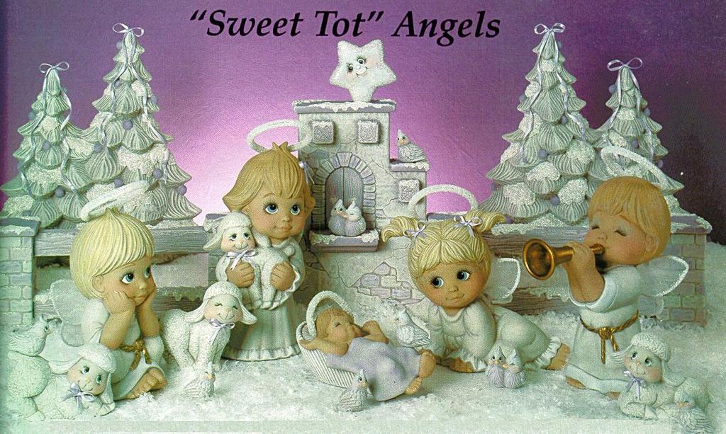 90 D-925 "Sweet Tot" Angel/ Shepherd Girl with Lamb 7 1 /2 Tall 9.30 D-926 "Sweet Tot" Angel/ Shepherd Girl Sitting 5 Tall 9.