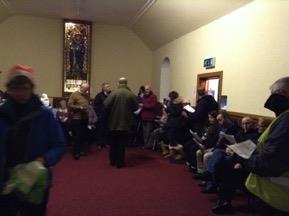 At the end of the walk and carol singing, we gather in St Margaret s Hall for more carol singing and of
