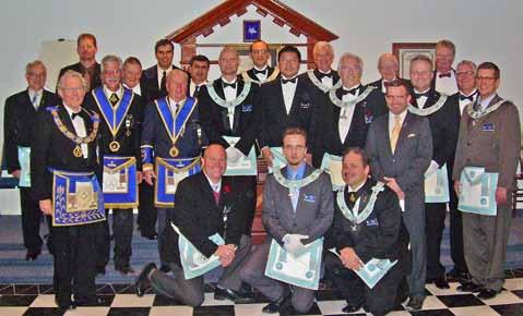 able to stand in Lodge with my Brothers, with my newly decorated apron proudly displayed for all to see my dedication to the Craft.