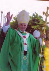 As Pope Benedict XVI made reference to it in his homily for the Holy Mass inaugurating his Petrine ministry on 24 April 2005: The symbolism of the pallium is even more concrete: the lamb s wool is
