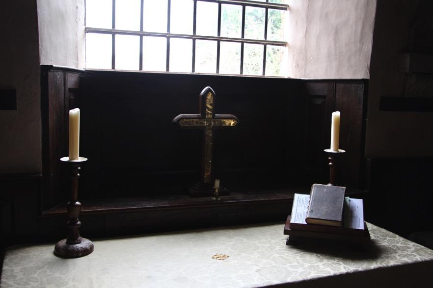 The chancel was built by John Tourneor, the Rector of Bolas Magna for 33 years, at his own expense.