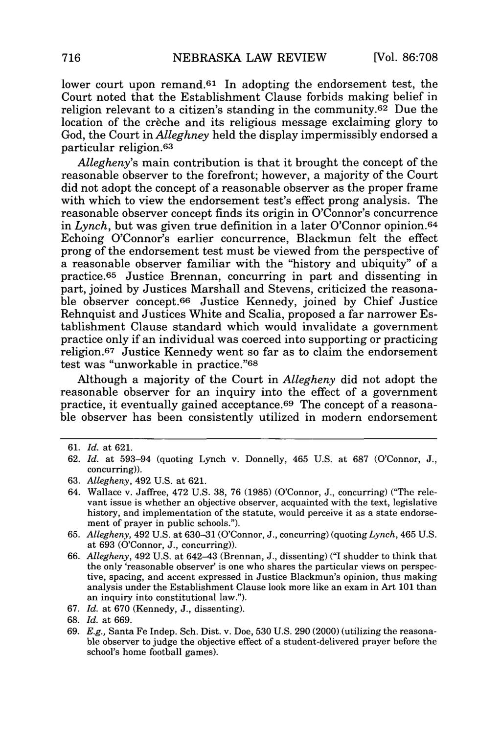 NEBRASKA LAW REVIEW [Vol. 86:708 lower court upon remand.