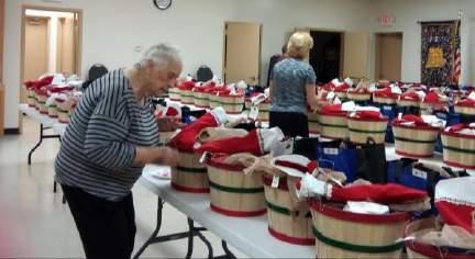 Christmas Cheer Baskets Houston Cy-Fair Lions Club again this year provided a full Christmas dinner, complete with