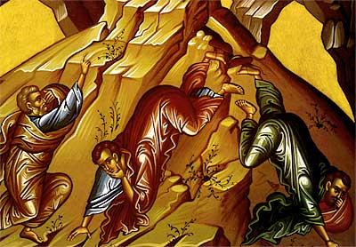 Mount Carmel); and they represent the living and the dead (Elijah, the living, because he was taken up into heaven by a chariot of fire, and Moses, the dead, because he did experience death).