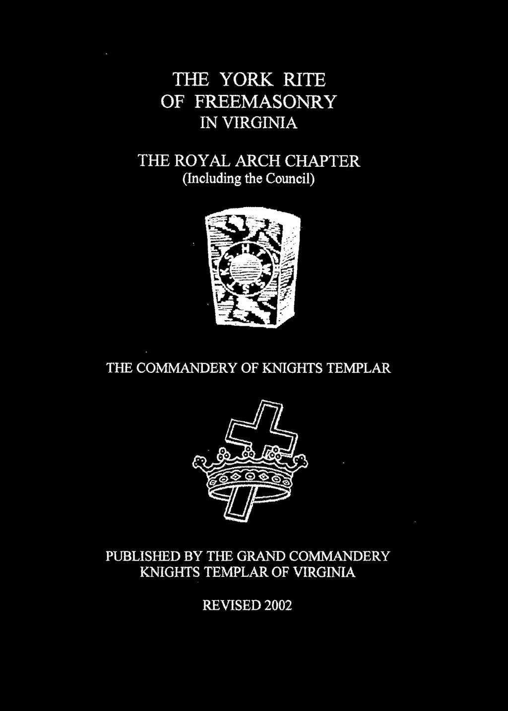 COMMANDERY OF KNIGHTS TEMPLAR PUBLISHED BY THE