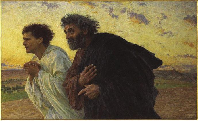 (1927) The Walk to Emmaus -- Harold Copping (1927) The Disciples Peter and John