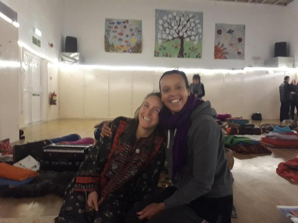 Dr Uma and Emma, Newcastle, January 2018 The weekend was a series of Yoga Nidras which I found hugely restful and rejuvenating.