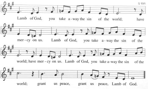 Communion Hymns Lamb of God Thine is the Glory.