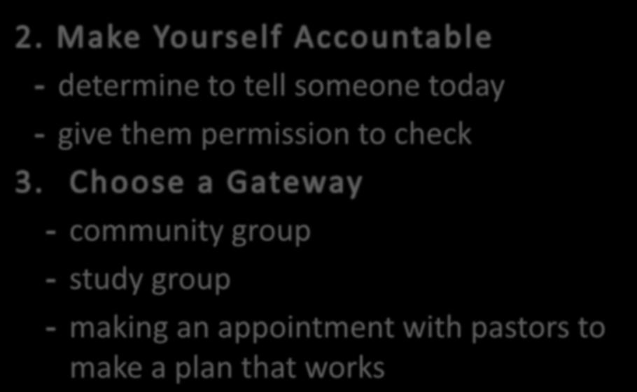 determine to tell someone today give them permission to check community