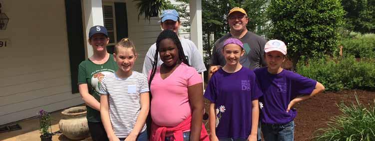 Falls River Girl Scouts and FBC Youth volunteer at Baptist Children s Home Friends of