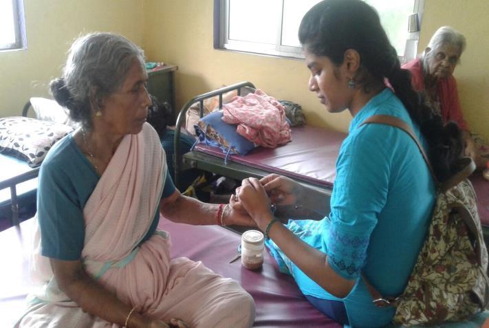 A Volunteer Ms.V.Janani had assisted Ms.