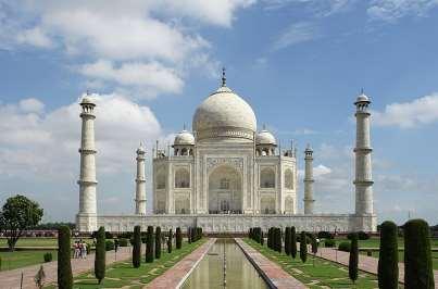 TAJ MAHAL: THE SYMBOL OF ETERNAL LOVE By Sonal Bhamare The TajMahal meaning Crown of the Palace is an ivory-white marble mausoleum on the south bank of the Yamuna river in the Indian