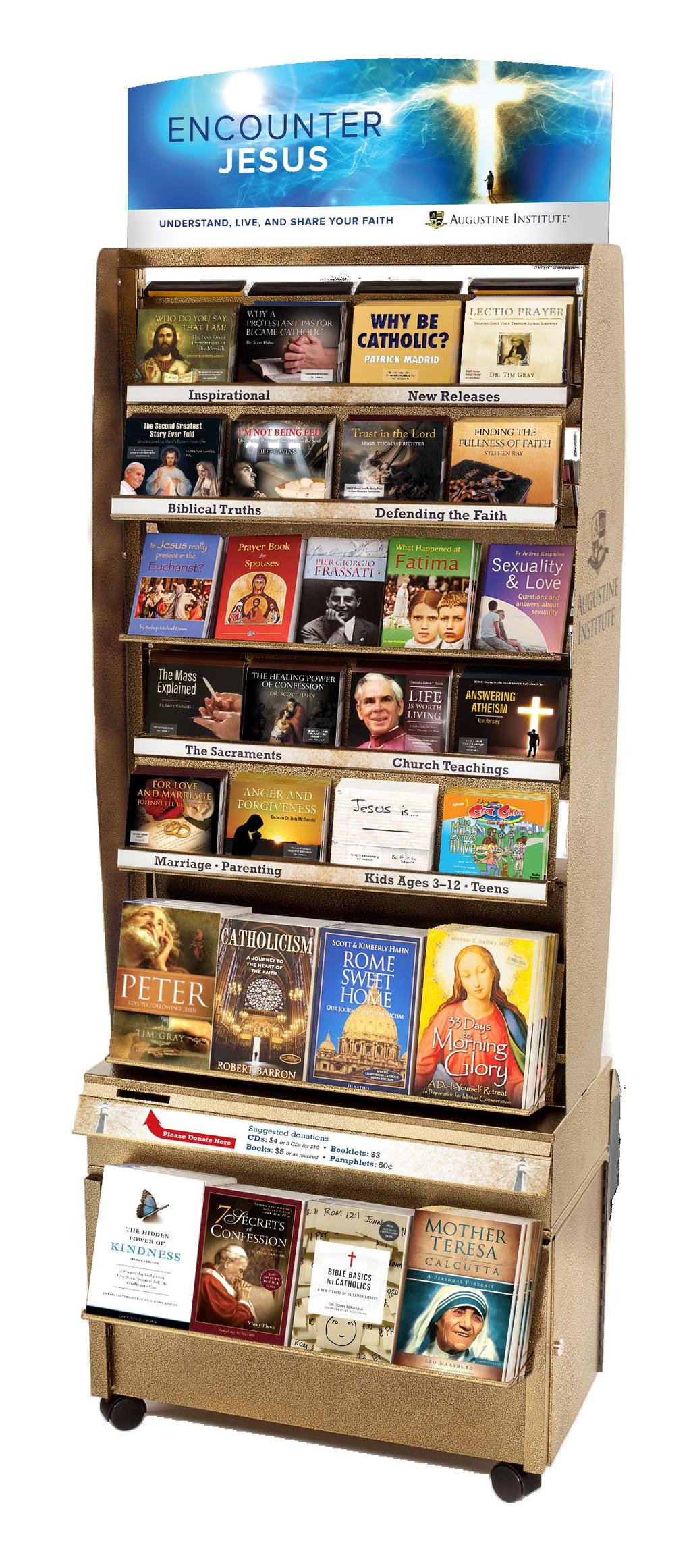 NEW & IMPROVED THE NEXT GENERATION KIOSK FAMILY FULL-SIZE STANDING KIOSK A perfect way to offer your parishioners a full breadth of authentic Catholic media.