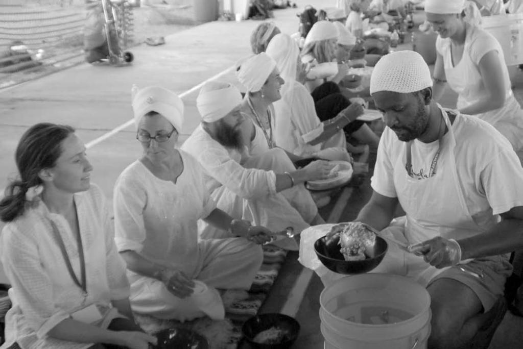 Langar A Sacred Tradition of Sharing Food with Others By Sat Jivan Kaur Khalsa, New York, USA Photo by kent samuelson Langar is a tool to build, nurture, and sustain community in the Aquarian Age.