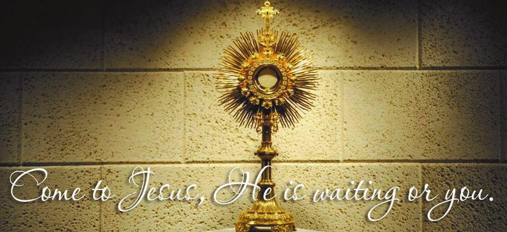 I love You so much and I want to show my love for You by spending one hour each week with you in Adoration on Tuesdays between the hours of 9 a.m. and 5 p.m. at St. Daniel the Prophet.