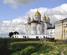 VLADIMIR Dormition Cathedral, 12th c., contains frescoes by Andrei Rublyov Pokrov Church, 12th c.