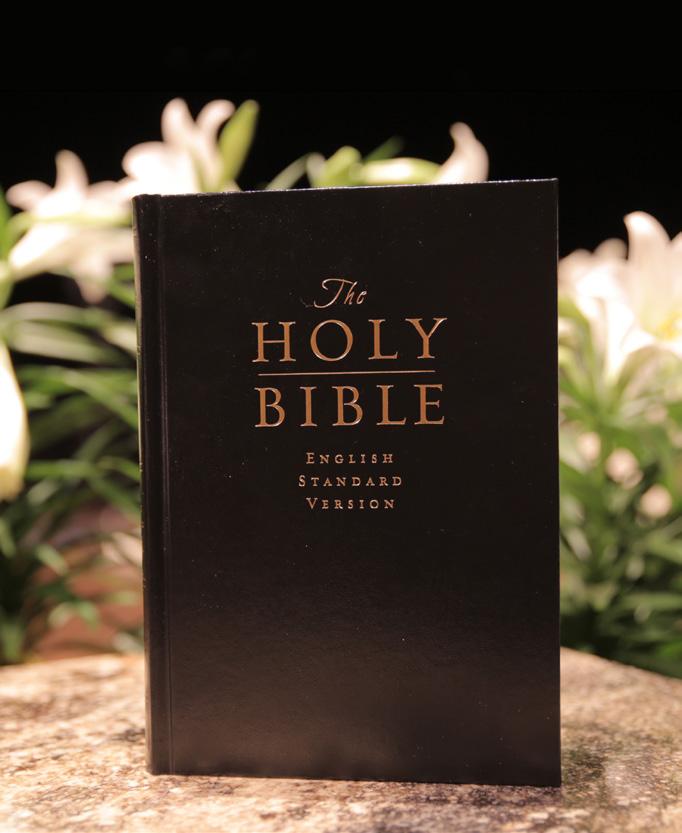ATTENTION: We need your help today This week we will install our new English Standard Version (ESV) pew Bibles!