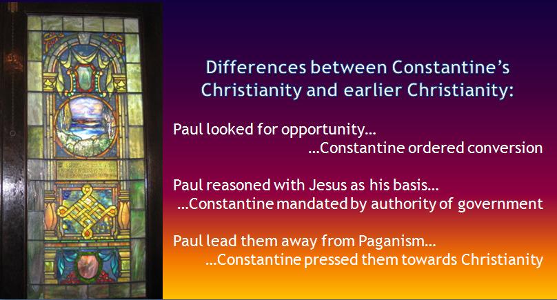 The Pagan Emperor of Rome, Constantine, converted to Christianity.