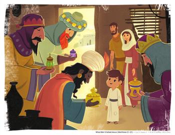 Bible Wise Men Visited Jesus video BIble Story Picture Slide Main Point Slide Big Picture Question slides TELL THE BIBLE STORY (10 MINUTES) Open your Bible to Matthew 2:1-21.