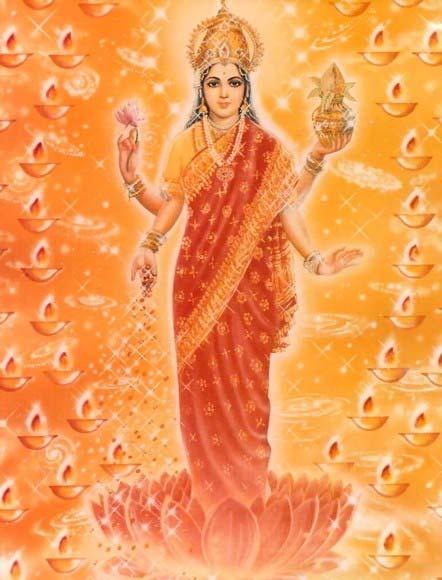 Maha-Lakshmee is worshipped for the third day to the sixth day for abundance and wealth, for proliferations of the grains; and for the welfare of