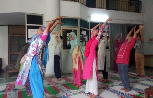 Hall of Girls Residence (old) Jamia Millia Islamia Hall of Girls Residence (old), Jamia Millia Islamia celebrated the 4 th International Day of Yoga on 21 st June 2018 at 8.30 am in Hostel Campus.