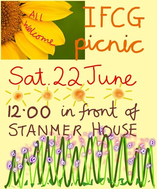 Last years IFCG Picnic in the Park was a great success -- so we are having another.