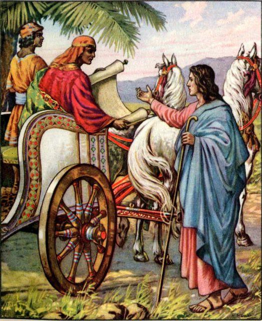 PHILIP BAPTIZES A EUNUCH ACTS 8 29 Then the Spirit said unto Philip, Go near, and join thyself to this chariot.