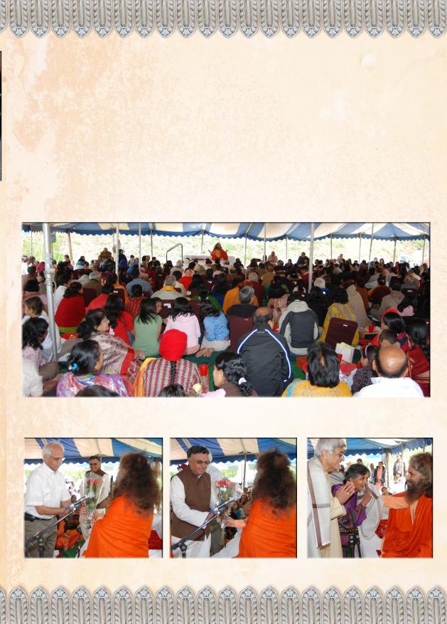 On the final day, Sunday the 17th, a maha yagna was performed.