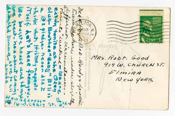 , postmarked May 13, 1951 Dear Phyl, Bob, Randy, and Laurie, I am up here under slightly different