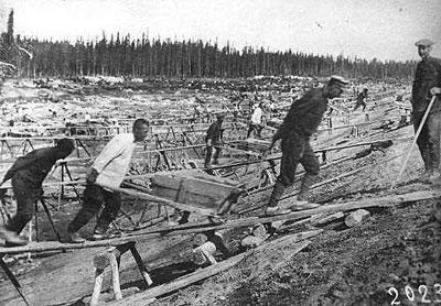 Workers in labor camps As evidenced, all of this growth came with a huge cost Stalin rabidly attacked anyone he suspected of being